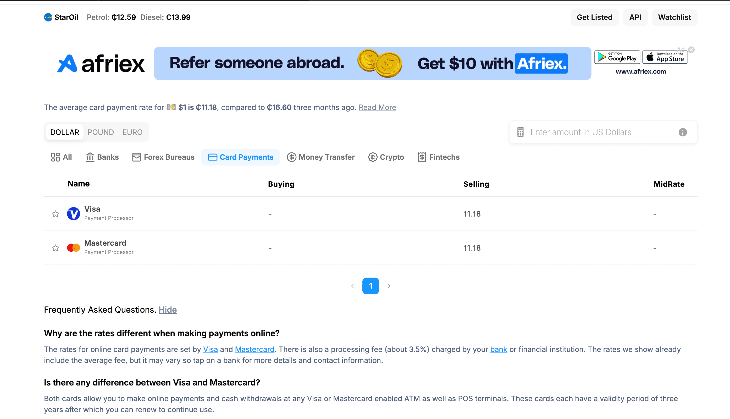 CEDIRATES - Compare Exchange Rates and Fuel Prices - Screenshot 3