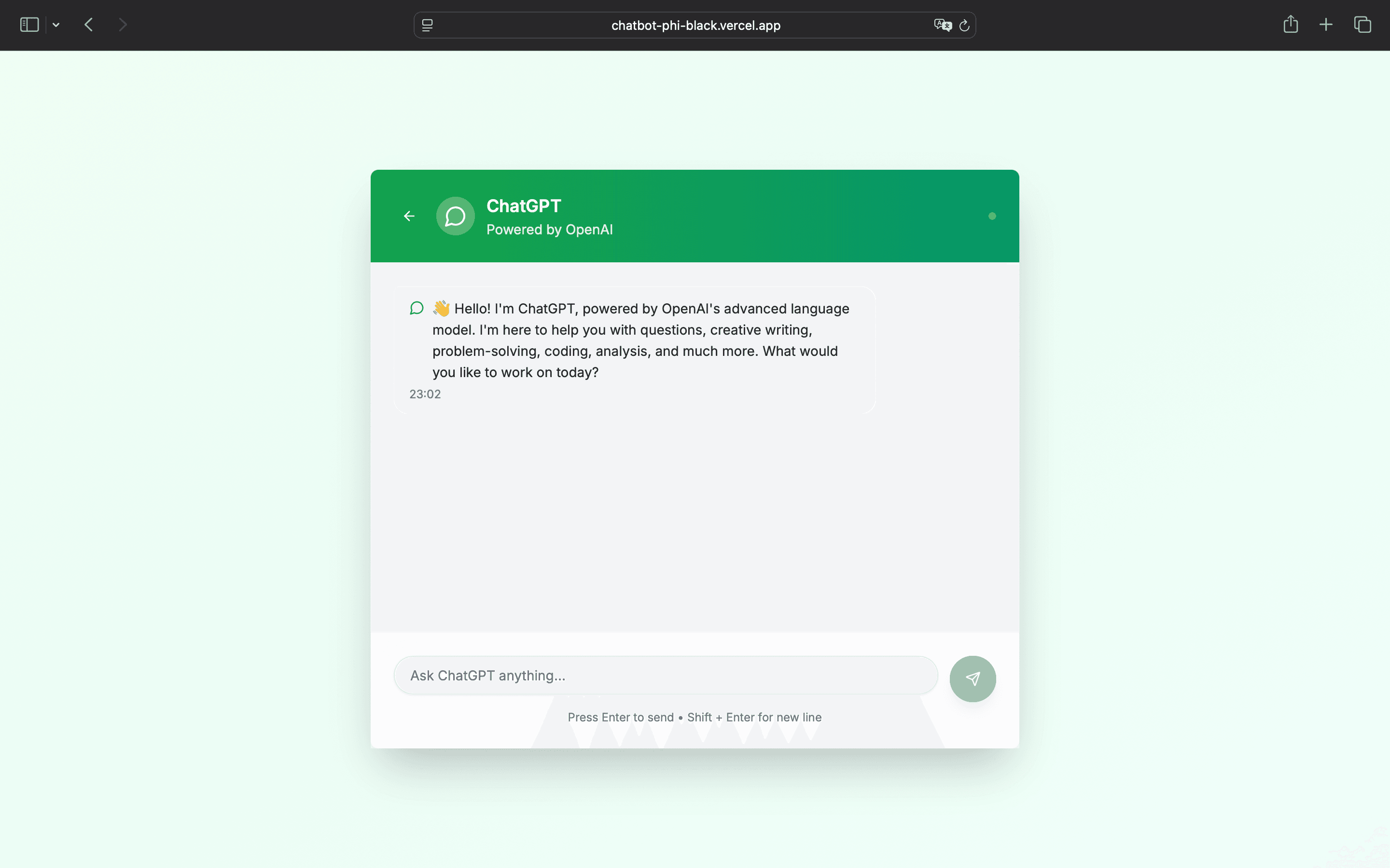 EA CHATBOT - AI Chatbot - Screenshot 2