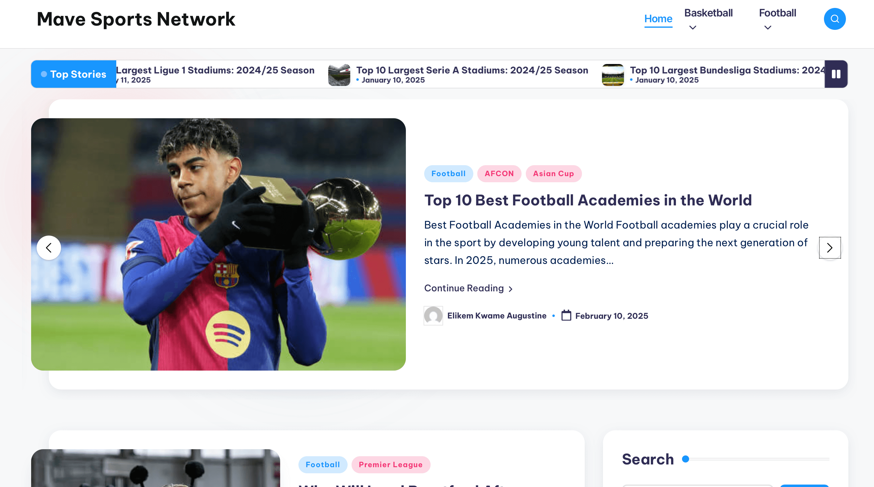 MAVE SPORTS - Sports Content - Screenshot 1